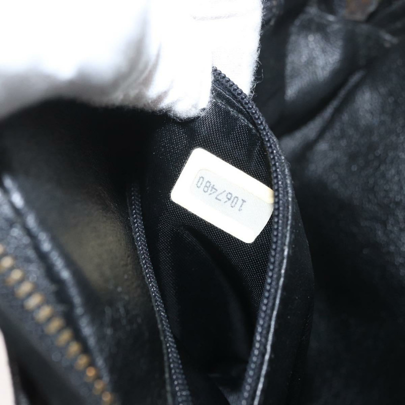 【日本直送】香奈兒 (CHANEL) 鏈條巧克力棒肩背包，黑色麂皮，金色雙C標誌，正品 LNZ606A-11