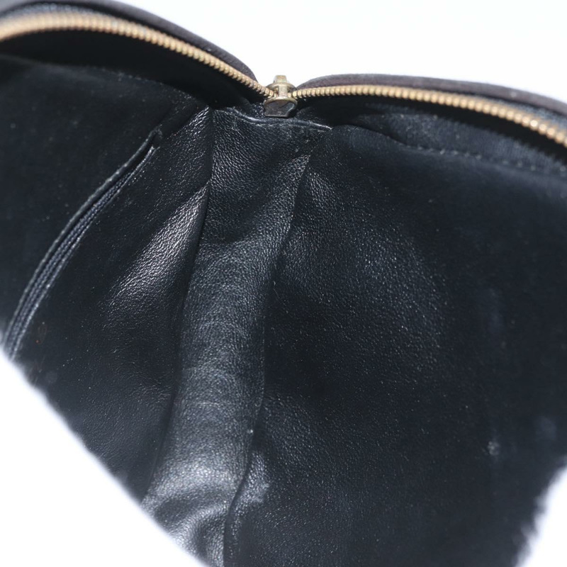 【日本直送】香奈兒 (CHANEL) 鏈條巧克力棒肩背包，黑色麂皮，金色雙C標誌，正品 LNZ606A-18