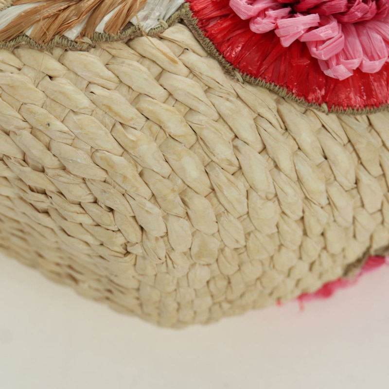 【日本直送】Miu Miu 粉紅金色拉菲草手提包 正品 AMZ060V-17