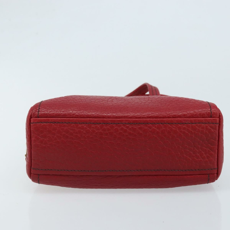 【日本直送】PRADA 手提包 皮革 紅色 金色 正品 AMZ057A-4