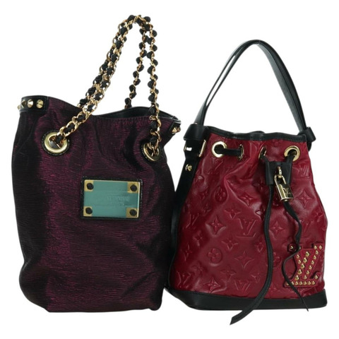 路易威登 Monogram Noe Hiver 手提包 紅色 WS7365 LV 正品 AMZ134SM