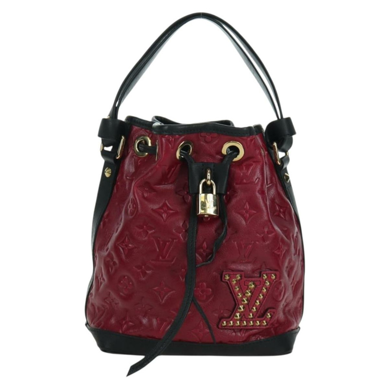 【日本直送】路易威登 Monogram Noe Hiver 手提包 紅色 WS7365 LV 正品 AMZ134SM-1