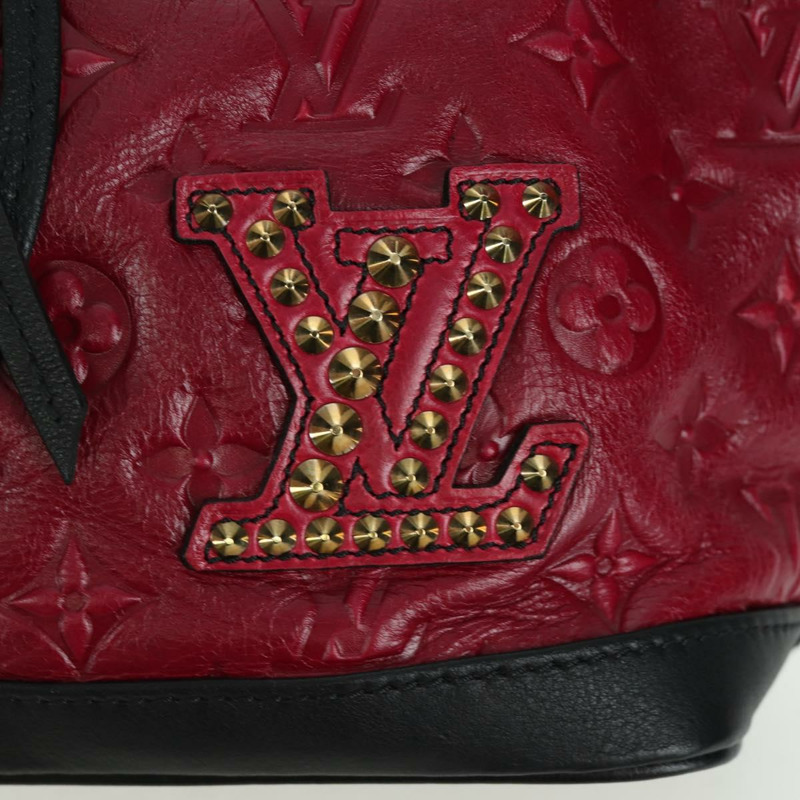 【日本直送】路易威登 Monogram Noe Hiver 手提包 紅色 WS7365 LV 正品 AMZ134SM-13