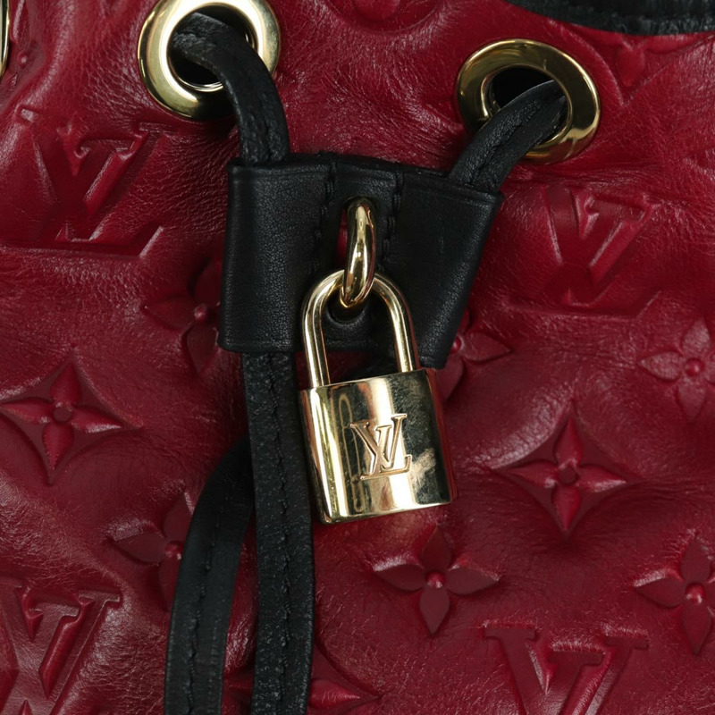 【日本直送】路易威登 Monogram Noe Hiver 手提包 紅色 WS7365 LV 正品 AMZ134SM-14