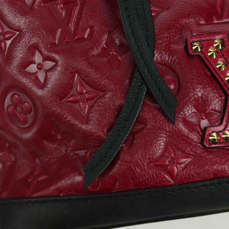 【日本直送】路易威登 Monogram Noe Hiver 手提包 紅色 WS7365 LV 正品 AMZ134SM-15