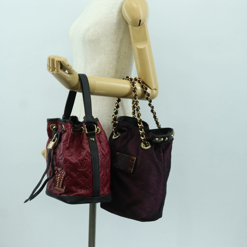 【日本直送】路易威登 Monogram Noe Hiver 手提包 紅色 WS7365 LV 正品 AMZ134SM-41
