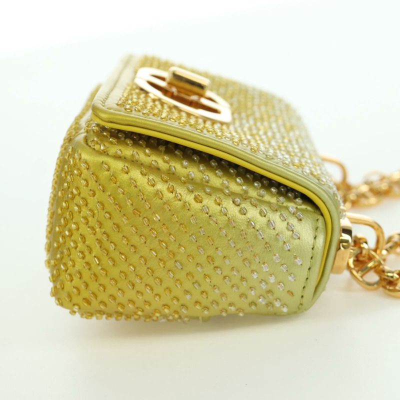 【日本直送】Christian Dior Canage 鏈條 Dior Caro 手袋串珠黃金正品 BSZ692SAM-3