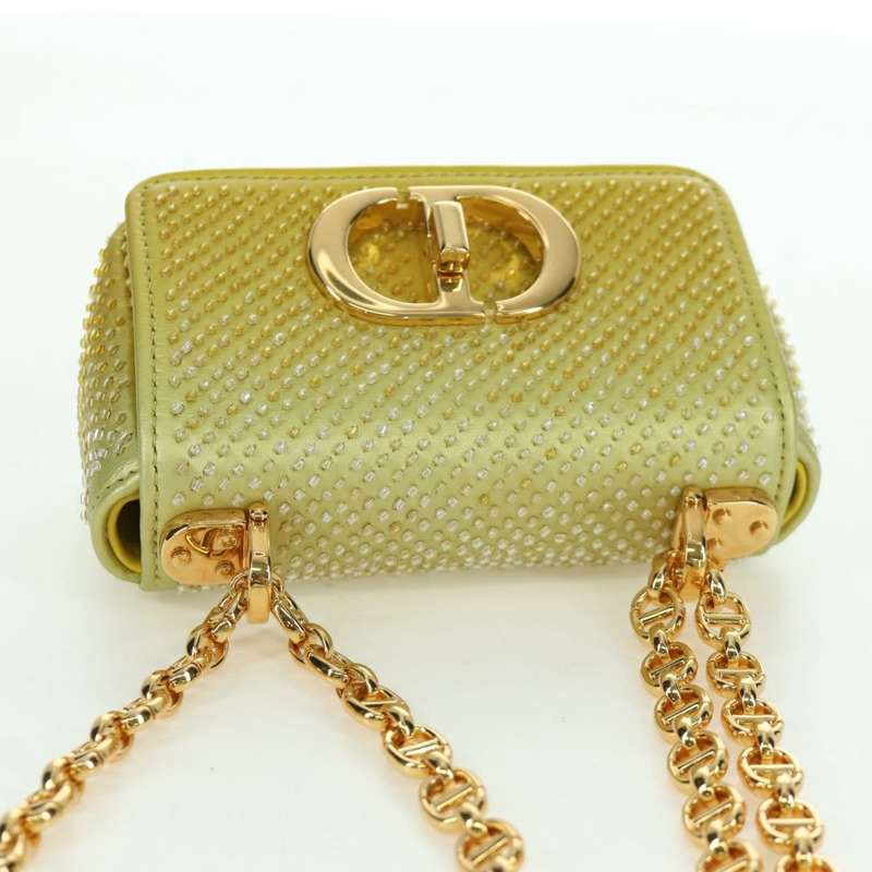 【日本直送】Christian Dior Canage 鏈條 Dior Caro 手袋串珠黃金正品 BSZ692SAM-5