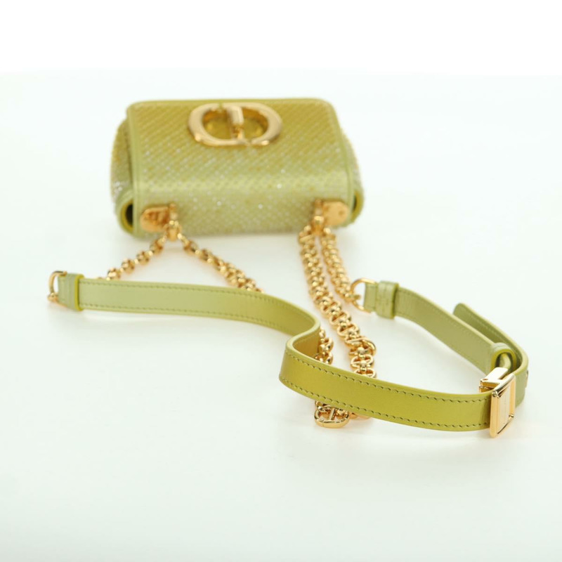 【日本直送】Christian Dior Canage 鏈條 Dior Caro 手袋串珠黃金正品 BSZ692SAM-6