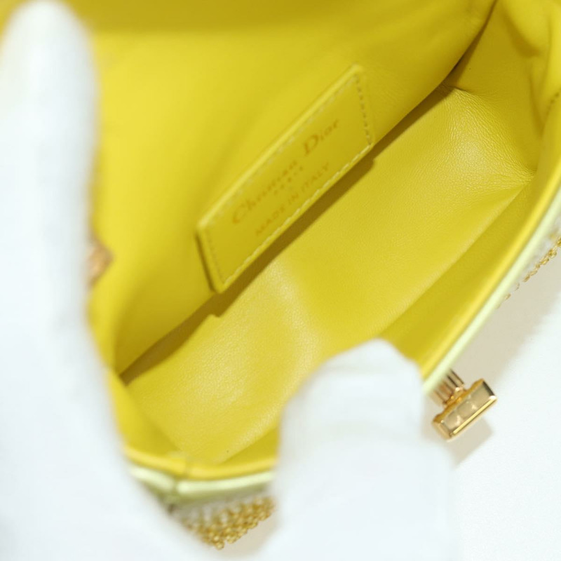【日本直送】Christian Dior Canage 鏈條 Dior Caro 手袋串珠黃金正品 BSZ692SAM-9