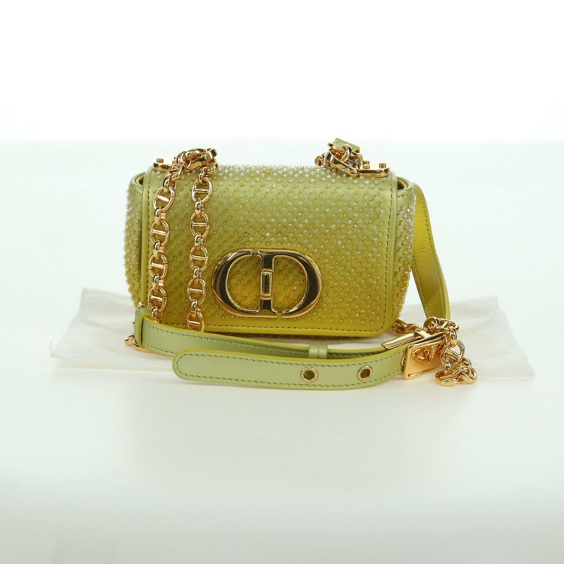 【日本直送】Christian Dior Canage 鏈條 Dior Caro 手袋串珠黃金正品 BSZ692SAM-11