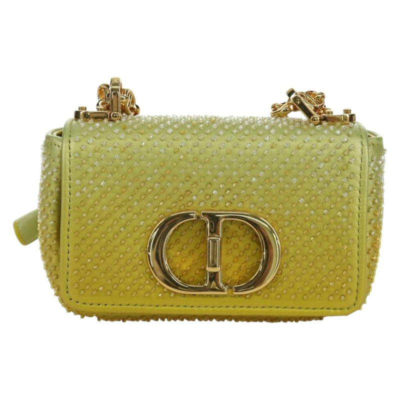 【日本直送】Christian Dior Canage 鏈條 Dior Caro 手袋串珠黃金正品 BSZ692SAM-12