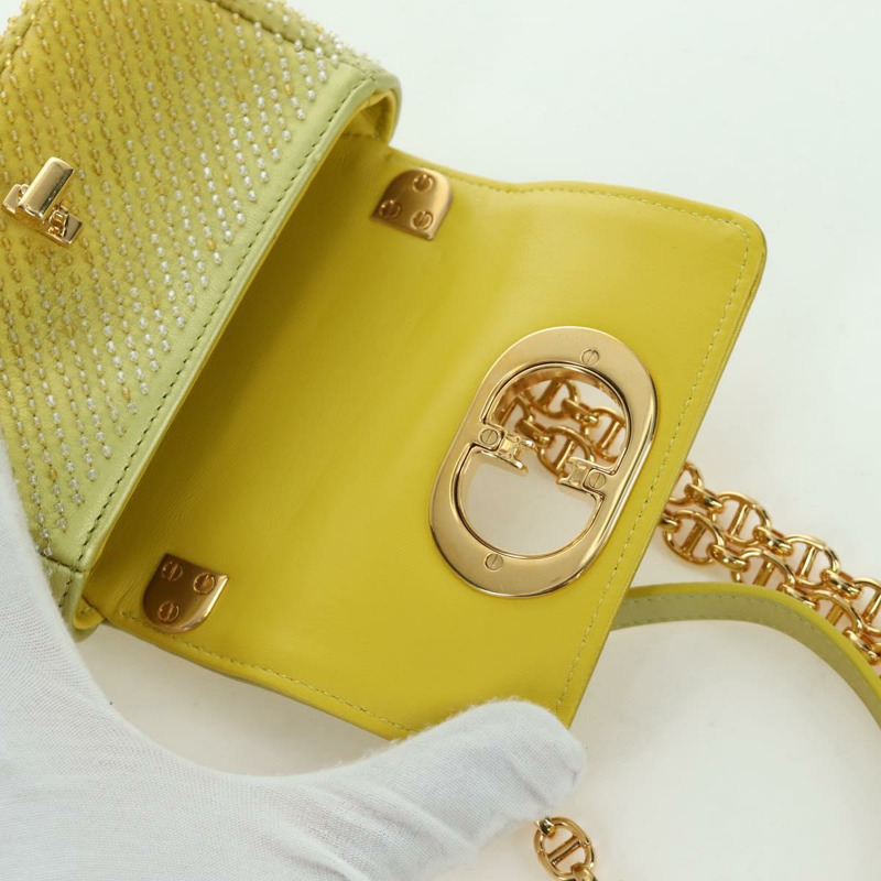 【日本直送】Christian Dior Canage 鏈條 Dior Caro 手袋串珠黃金正品 BSZ692SAM-18