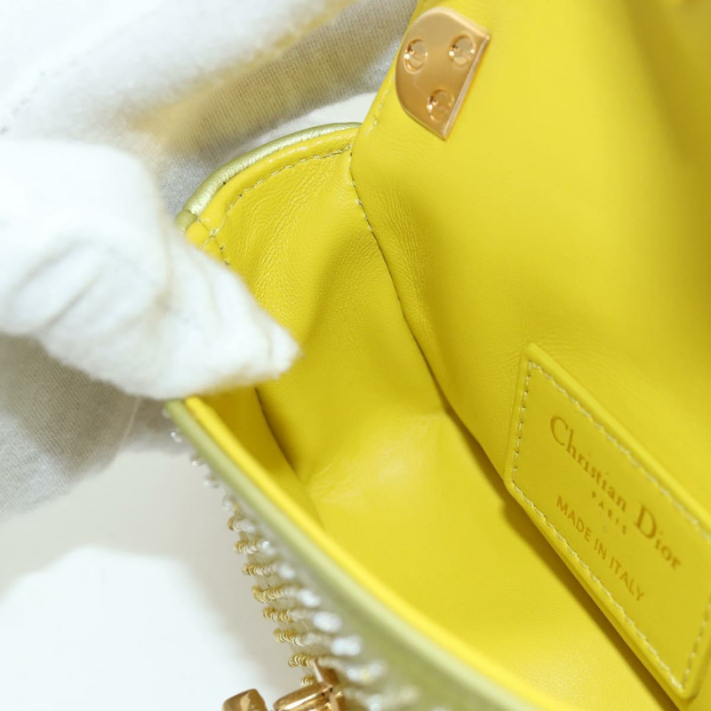 【日本直送】Christian Dior Canage 鏈條 Dior Caro 手袋串珠黃金正品 BSZ692SAM-21