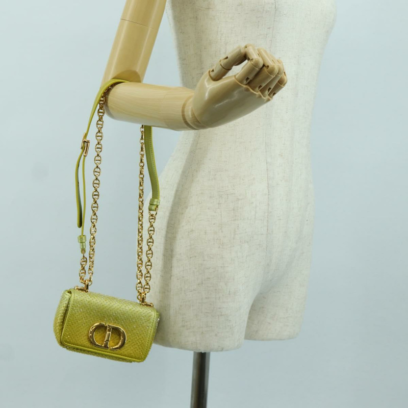 【日本直送】Christian Dior Canage 鏈條 Dior Caro 手袋串珠黃金正品 BSZ692SAM-23