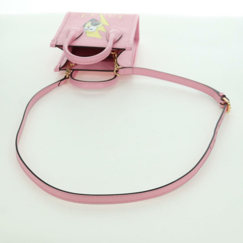 【日本直送】GUCCI Bananya 迷你手提包皮革 2way 玫瑰金 671623 正品 AMZ535M-7