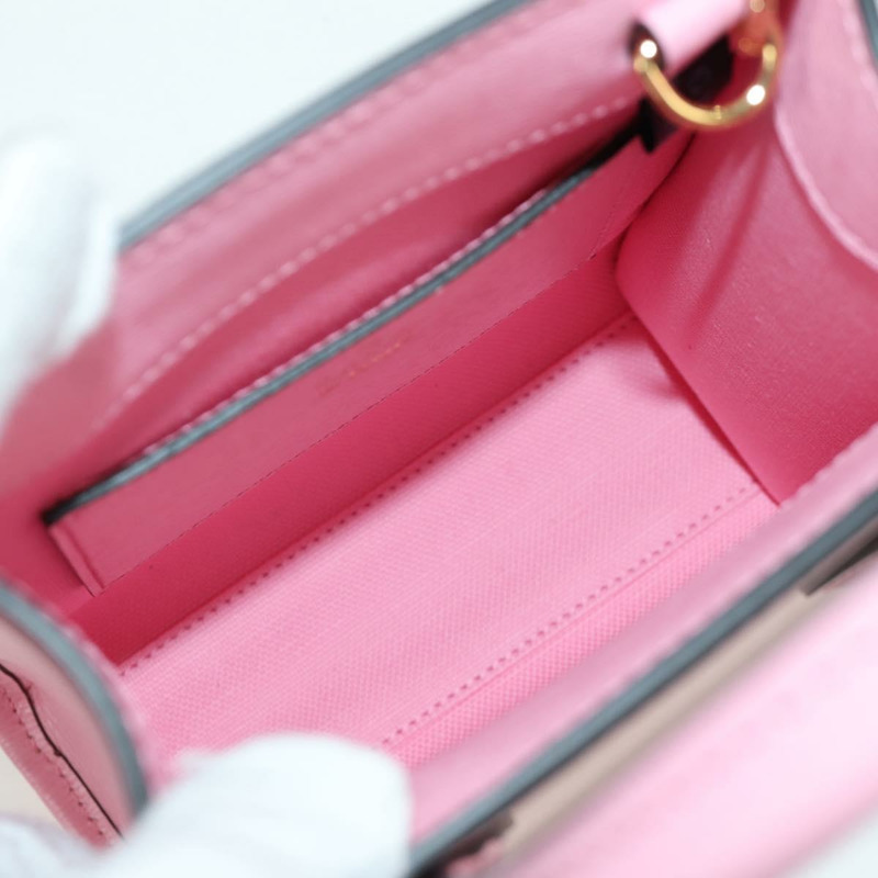 【日本直送】GUCCI Bananya 迷你手提包皮革 2way 玫瑰金 671623 正品 AMZ535M-9