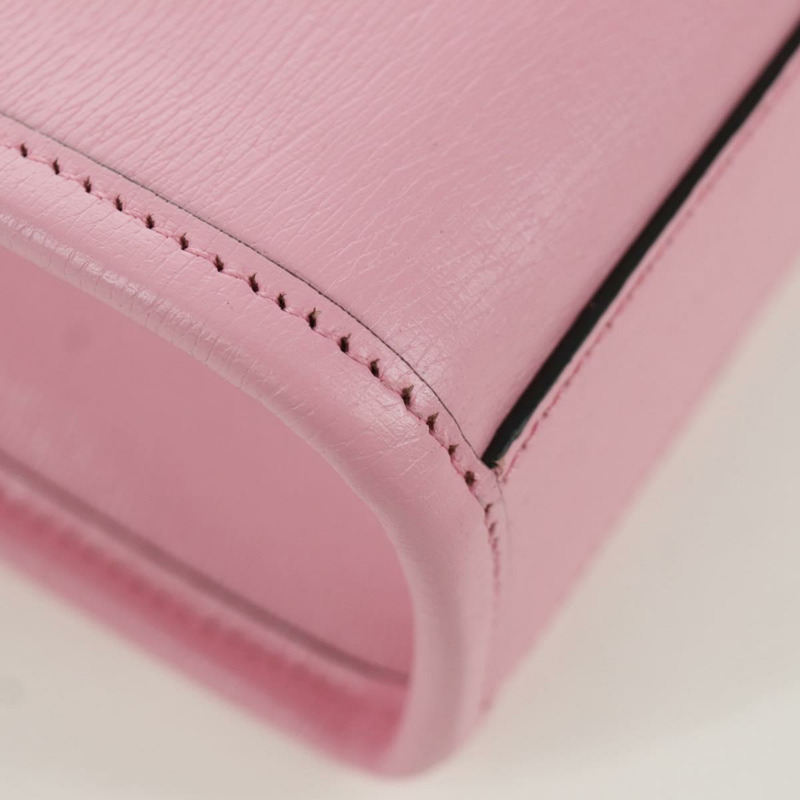 【日本直送】GUCCI Bananya 迷你手提包皮革 2way 玫瑰金 671623 正品 AMZ535M-15