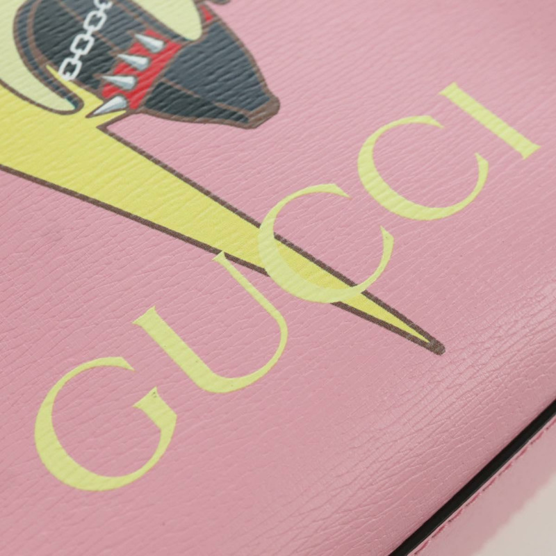 【日本直送】GUCCI Bananya 迷你手提包皮革 2way 玫瑰金 671623 正品 AMZ535M-20