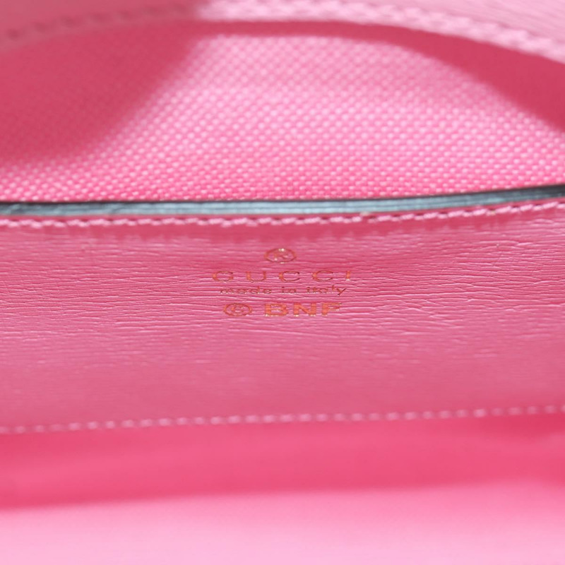 【日本直送】GUCCI Bananya 迷你手提包皮革 2way 玫瑰金 671623 正品 AMZ535M-21