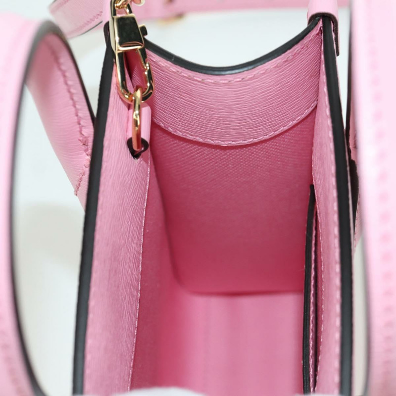 【日本直送】GUCCI Bananya 迷你手提包皮革 2way 玫瑰金 671623 正品 AMZ535M-23