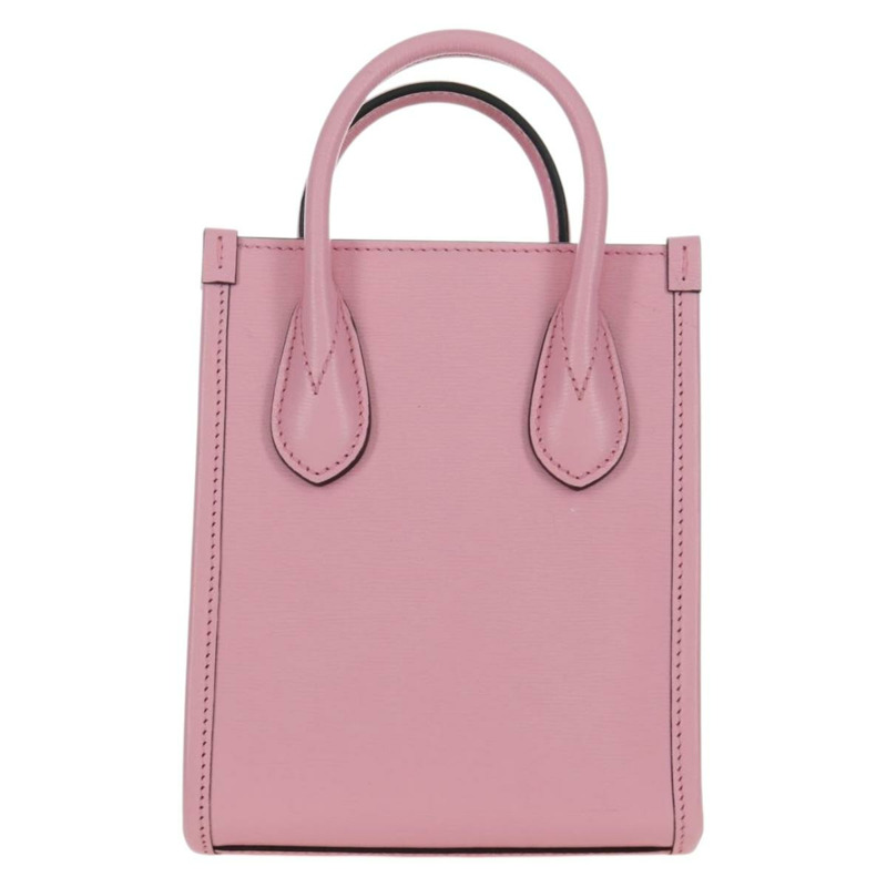 【日本直送】GUCCI Bananya 迷你手提包皮革 2way 玫瑰金 671623 正品 AMZ534M-1