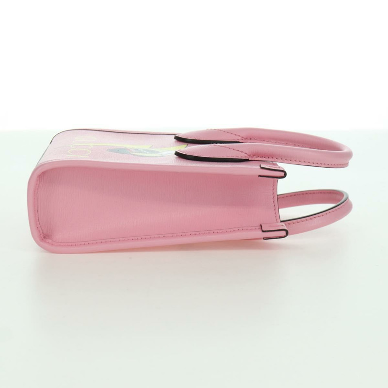 【日本直送】GUCCI Bananya 迷你手提包皮革 2way 玫瑰金 671623 正品 AMZ534M-3