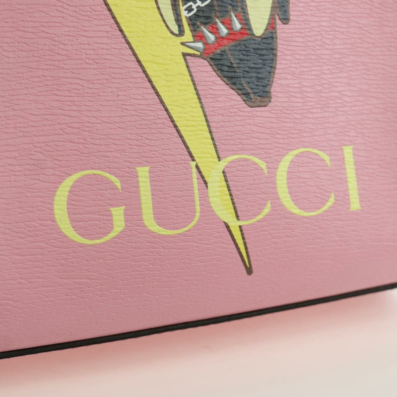 【日本直送】GUCCI Bananya 迷你手提包皮革 2way 玫瑰金 671623 正品 AMZ534M-17