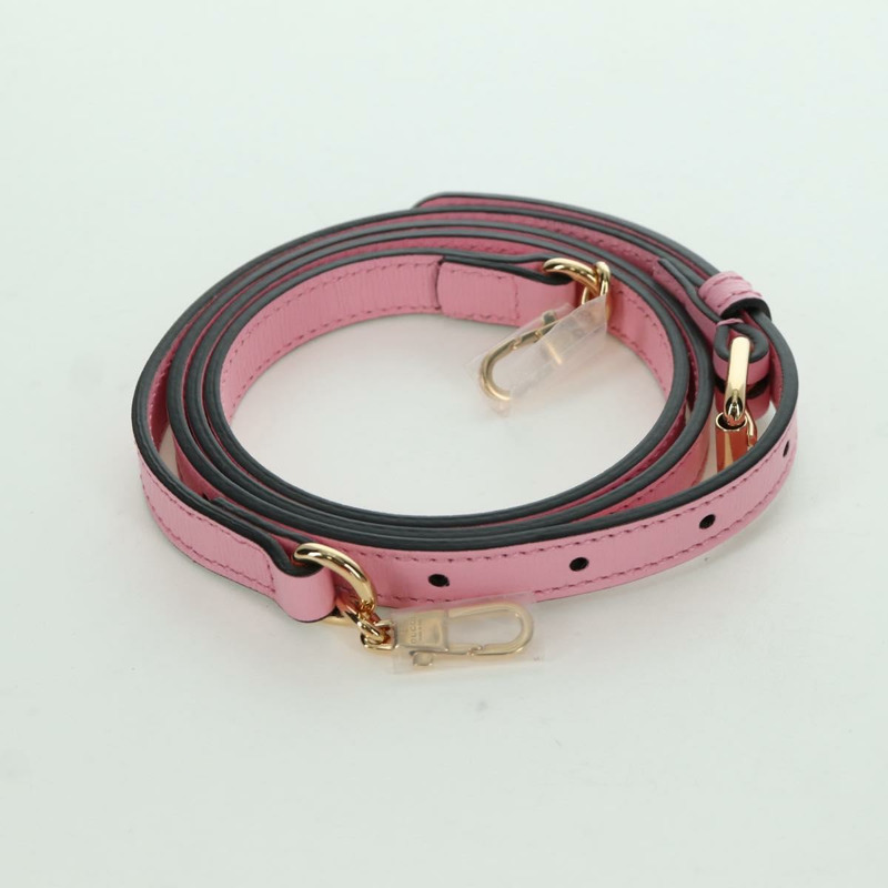 【日本直送】GUCCI Bananya 迷你手提包皮革 2way 玫瑰金 671623 正品 AMZ534M-22