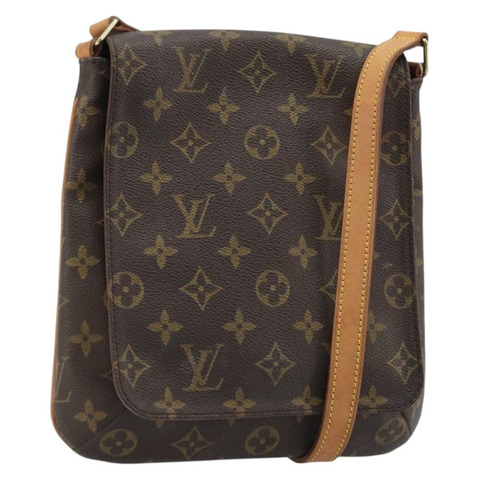 路易威登 Monogram Musette Salsa 短單背包 M51258 LV Auth YKZ266A