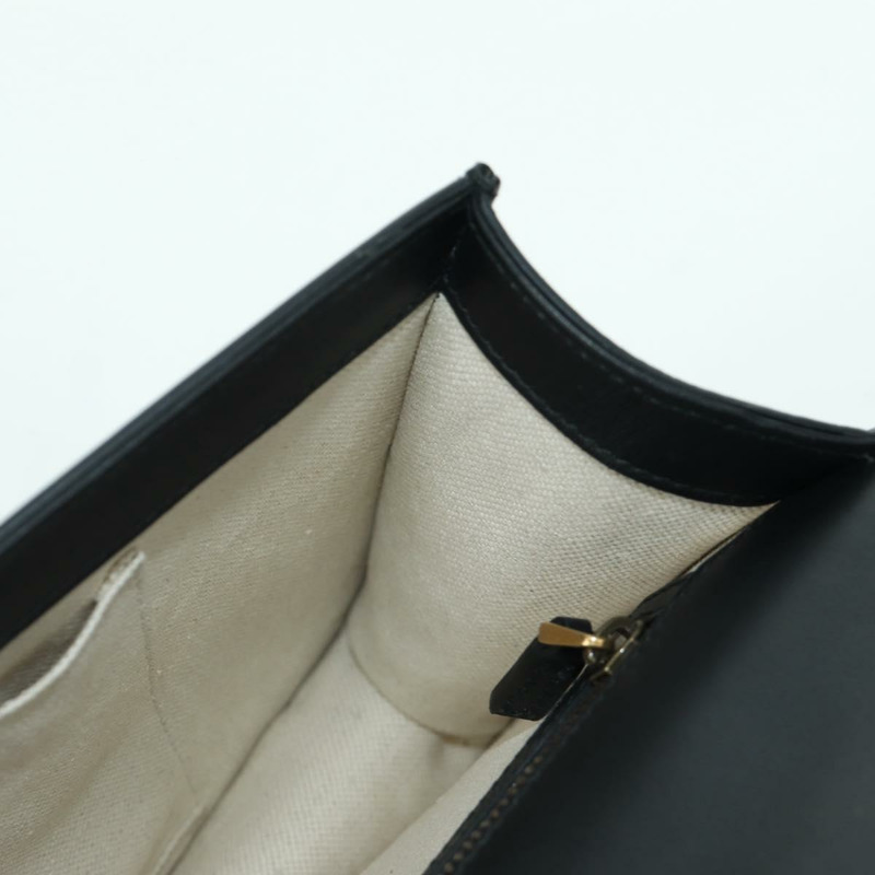 【日本直送】GUCCI 鏈條編織雪莉線單肩包，黑色金色皮革，貨號 432280，正品 YKZ566M-19