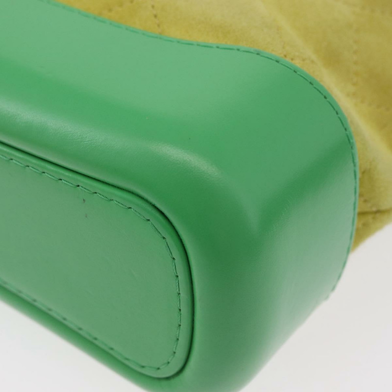 【日本直送】香奈兒 (CHANEL) Gabriel Dohobo 鏈條肩背包，絨面革材質，綠色金色，CC標誌，正品編號 ka3407A-17