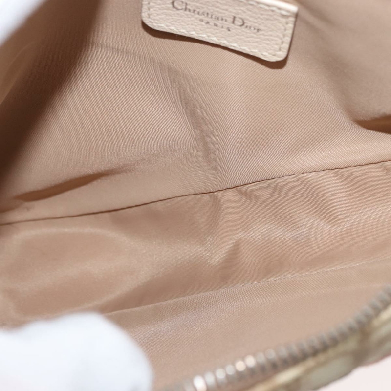 【日本直送】Christian Dior Trotter帆布刺繡馬鞍包 PVC 米色 正品 BAZ521V-9