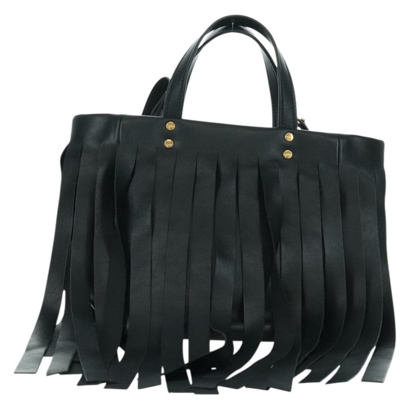 【日本直送】BALENCIAGA Laundry Cabas 手提包 皮革 2way 黑色 金色 517842 正品 SW2252SM-1