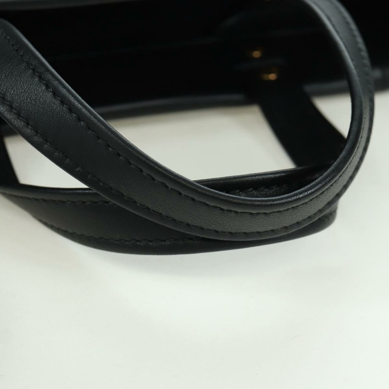 【日本直送】BALENCIAGA Laundry Cabas 手提包 皮革 2way 黑色 金色 517842 正品 SW2252SM-6