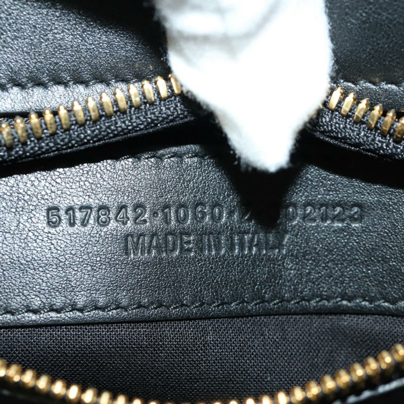 【日本直送】BALENCIAGA Laundry Cabas 手提包 皮革 2way 黑色 金色 517842 正品 SW2252SM-10