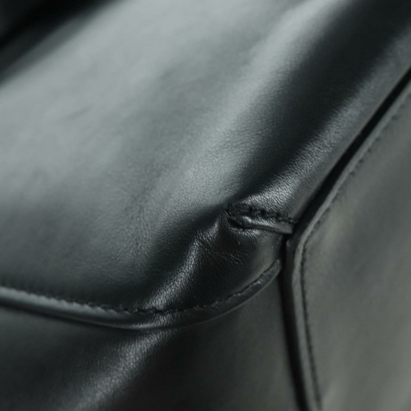 【日本直送】BALENCIAGA Laundry Cabas 手提包 皮革 2way 黑色 金色 517842 正品 SW2252SM-18