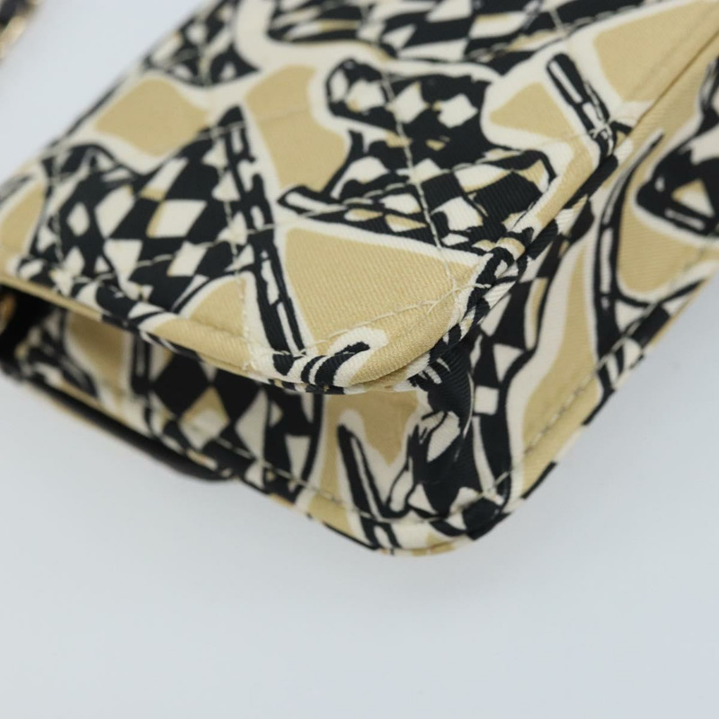 【日本直送】香奈兒迷你絎縫鏈條肩包 12 緞面米色 金色 CC 標誌 ARZ751SAM-16