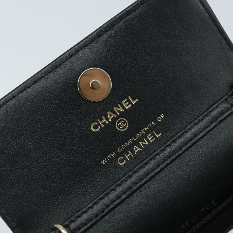 【日本直送】香奈兒迷你絎縫鏈條肩包 12 緞面米色 金色 CC 標誌 ARZ751SAM-18