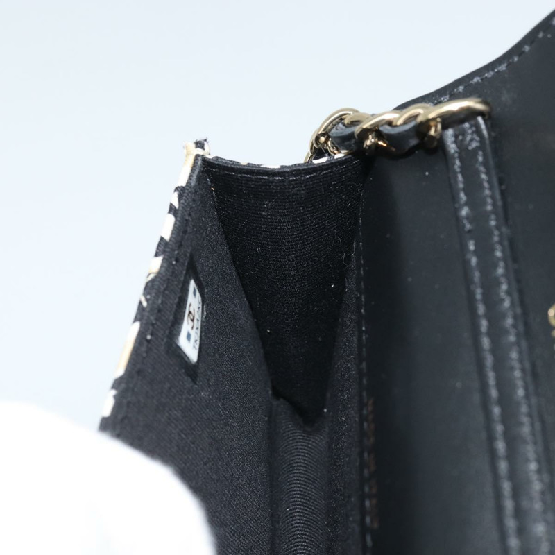 【日本直送】香奈兒迷你絎縫鏈條肩包 12 緞面米色 金色 CC 標誌 ARZ751SAM-20