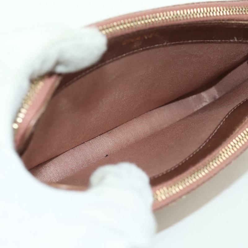 【日本直送】香奈兒 Matelasse 鏈條錢包單肩包 皮革 粉紅色 金色 CC Auth BAZ741V-8