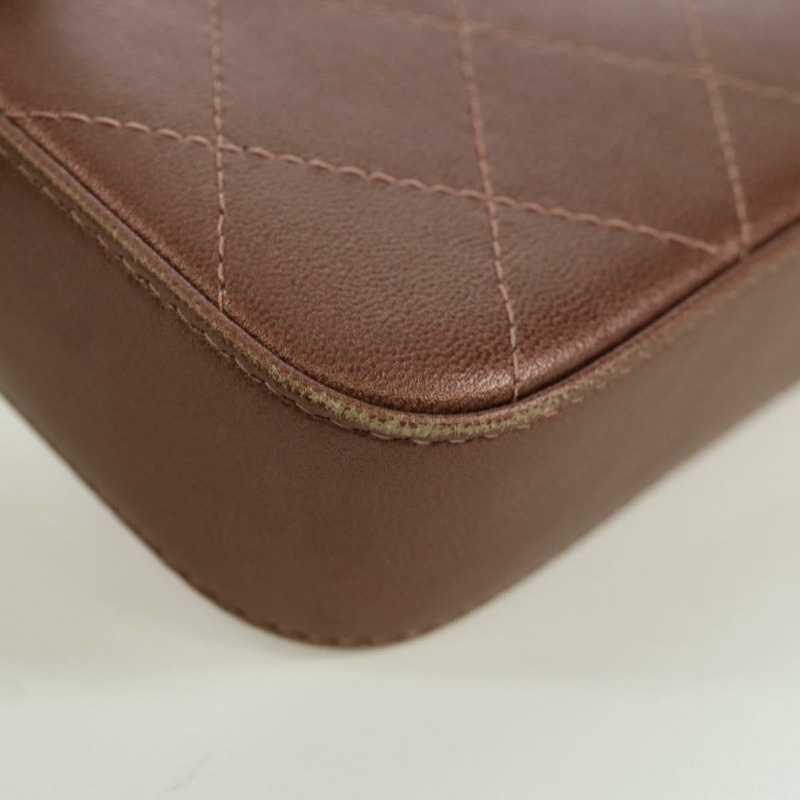 【日本直送】香奈兒 Matelasse 鏈條錢包單肩包 皮革 粉紅色 金色 CC Auth BAZ741V-16