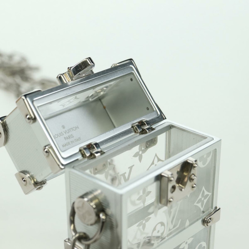 【日本直送】路易威登 Trunk Box 金屬銀色手拿包 M00752 LV Auth BAZ882SAM-8