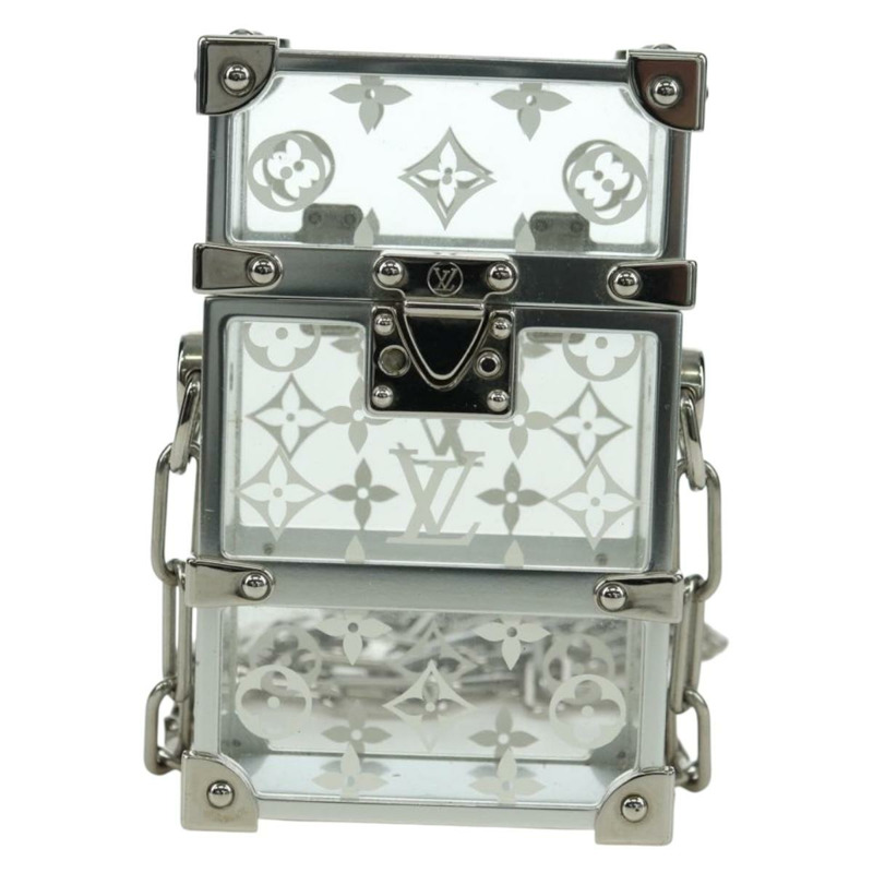 【日本直送】路易威登 Trunk Box 金屬銀色手拿包 M00752 LV Auth BAZ882SAM-12