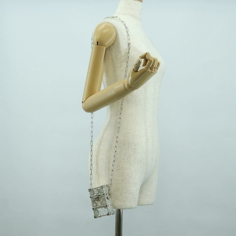 【日本直送】路易威登 Trunk Box 金屬銀色手拿包 M00752 LV Auth BAZ882SAM-24