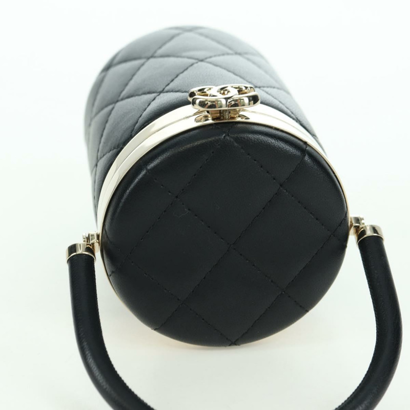 【日本直送】香奈兒 (CHANEL) Matelasse Vanity 手袋，羊皮材質，黑色，金色雙C標誌，BAZ464SAM-5