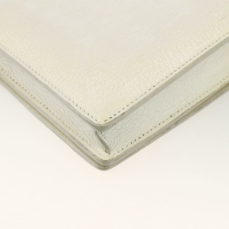 【日本直送】BALENCIAGA 鏈條皮夾 皮革 白色 金色 444169 正品 167209A-15