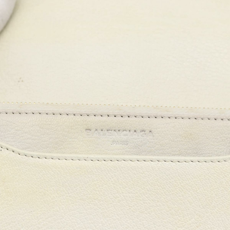 【日本直送】BALENCIAGA 鏈條皮夾 皮革 白色 金色 444169 正品 167209A-17