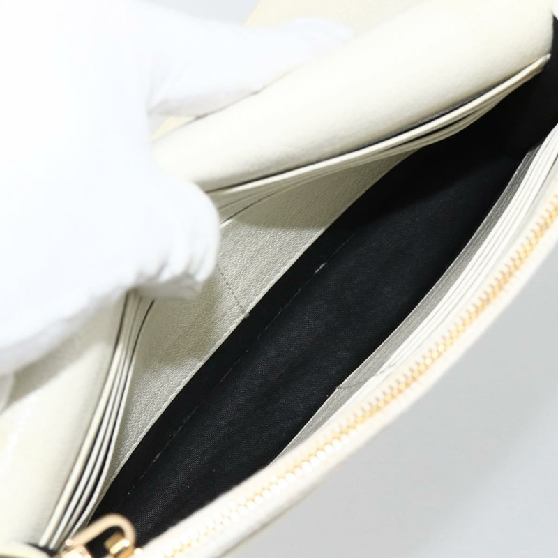 【日本直送】BALENCIAGA 鏈條皮夾 皮革 白色 金色 444169 正品 167209A-18