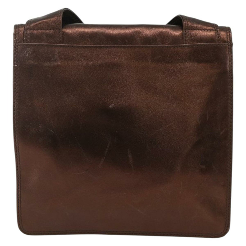 【日本直送】香奈兒棕色皮革單背包 CC Auth BA11861A-1